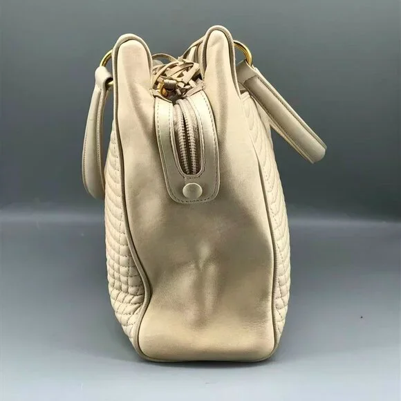 Bally Beige Quilted Handbag - Picture 4 of 12